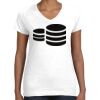 Women's Fine Jersey V-Neck Tee Thumbnail