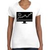 Women's Fine Jersey V-Neck Tee Thumbnail