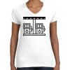 Women's Fine Jersey V-Neck Tee Thumbnail