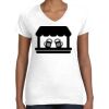 Women's Fine Jersey V-Neck Tee Thumbnail