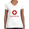 Women's Fine Jersey V-Neck Tee Thumbnail