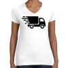 Women's Fine Jersey V-Neck Tee Thumbnail