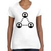 Women's Fine Jersey V-Neck Tee Thumbnail