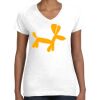 Women's Fine Jersey V-Neck Tee Thumbnail