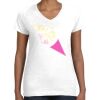 Women's Fine Jersey V-Neck Tee Thumbnail
