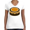 Women's Fine Jersey V-Neck Tee Thumbnail
