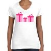 Women's Fine Jersey V-Neck Tee Thumbnail