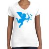 Women's Fine Jersey V-Neck Tee Thumbnail