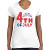 Women's Fine Jersey V-Neck Tee Thumbnail