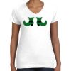 Women's Fine Jersey V-Neck Tee Thumbnail