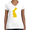 Women's Fine Jersey V-Neck Tee Thumbnail