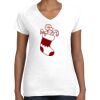 Women's Fine Jersey V-Neck Tee Thumbnail