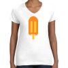 Women's Fine Jersey V-Neck Tee Thumbnail