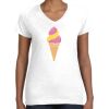 Women's Fine Jersey V-Neck Tee Thumbnail