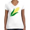 Women's Fine Jersey V-Neck Tee Thumbnail