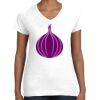 Women's Fine Jersey V-Neck Tee Thumbnail