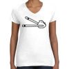 Women's Fine Jersey V-Neck Tee Thumbnail