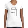 Women's Fine Jersey V-Neck Tee Thumbnail