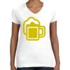 Women's Fine Jersey V-Neck Tee Thumbnail