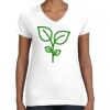 Women's Fine Jersey V-Neck Tee Thumbnail