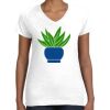 Women's Fine Jersey V-Neck Tee Thumbnail