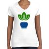 Women's Fine Jersey V-Neck Tee Thumbnail