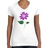 Women's Fine Jersey V-Neck Tee Thumbnail