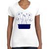 Women's Fine Jersey V-Neck Tee Thumbnail