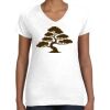 Women's Fine Jersey V-Neck Tee Thumbnail