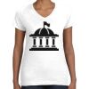 Women's Fine Jersey V-Neck Tee Thumbnail