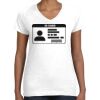Women's Fine Jersey V-Neck Tee Thumbnail