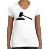 Women's Fine Jersey V-Neck Tee Thumbnail