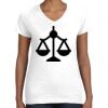 Women's Fine Jersey V-Neck Tee Thumbnail