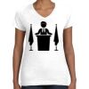 Women's Fine Jersey V-Neck Tee Thumbnail