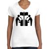 Women's Fine Jersey V-Neck Tee Thumbnail