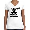 Women's Fine Jersey V-Neck Tee Thumbnail