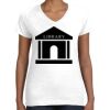 Women's Fine Jersey V-Neck Tee Thumbnail