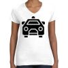 Women's Fine Jersey V-Neck Tee Thumbnail