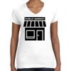 Women's Fine Jersey V-Neck Tee Thumbnail