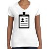 Women's Fine Jersey V-Neck Tee Thumbnail