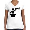 Women's Fine Jersey V-Neck Tee Thumbnail