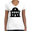 Women's Fine Jersey V-Neck Tee Thumbnail