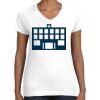 Women's Fine Jersey V-Neck Tee Thumbnail