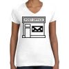 Women's Fine Jersey V-Neck Tee Thumbnail