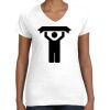 Women's Fine Jersey V-Neck Tee Thumbnail