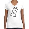 Women's Fine Jersey V-Neck Tee Thumbnail