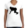 Women's Fine Jersey V-Neck Tee Thumbnail