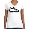 Women's Fine Jersey V-Neck Tee Thumbnail