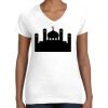 Women's Fine Jersey V-Neck Tee Thumbnail