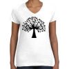 Women's Fine Jersey V-Neck Tee Thumbnail